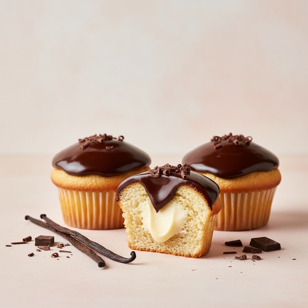 Boston Cream Cupcakes