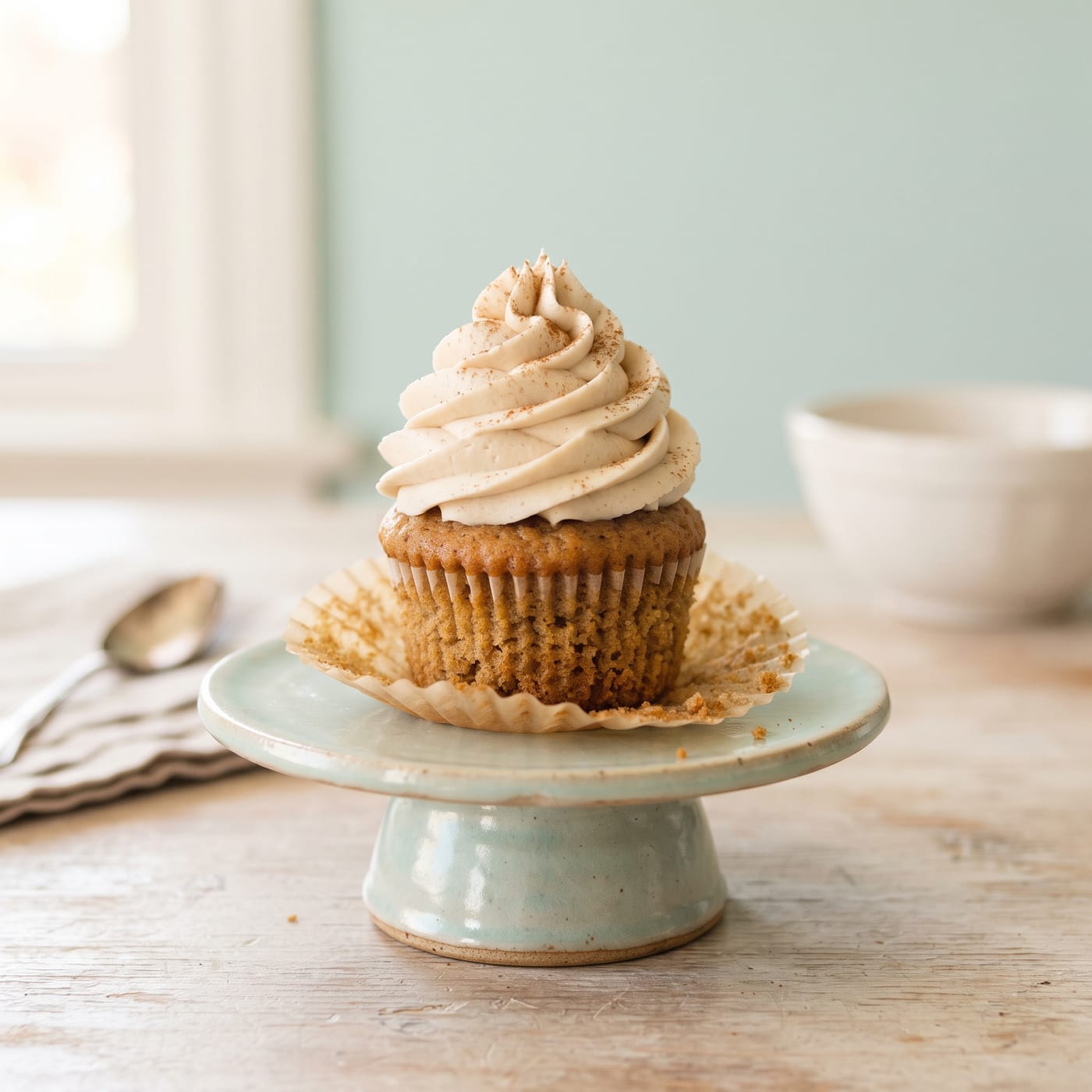 Keto Chai Spice Cupcakes