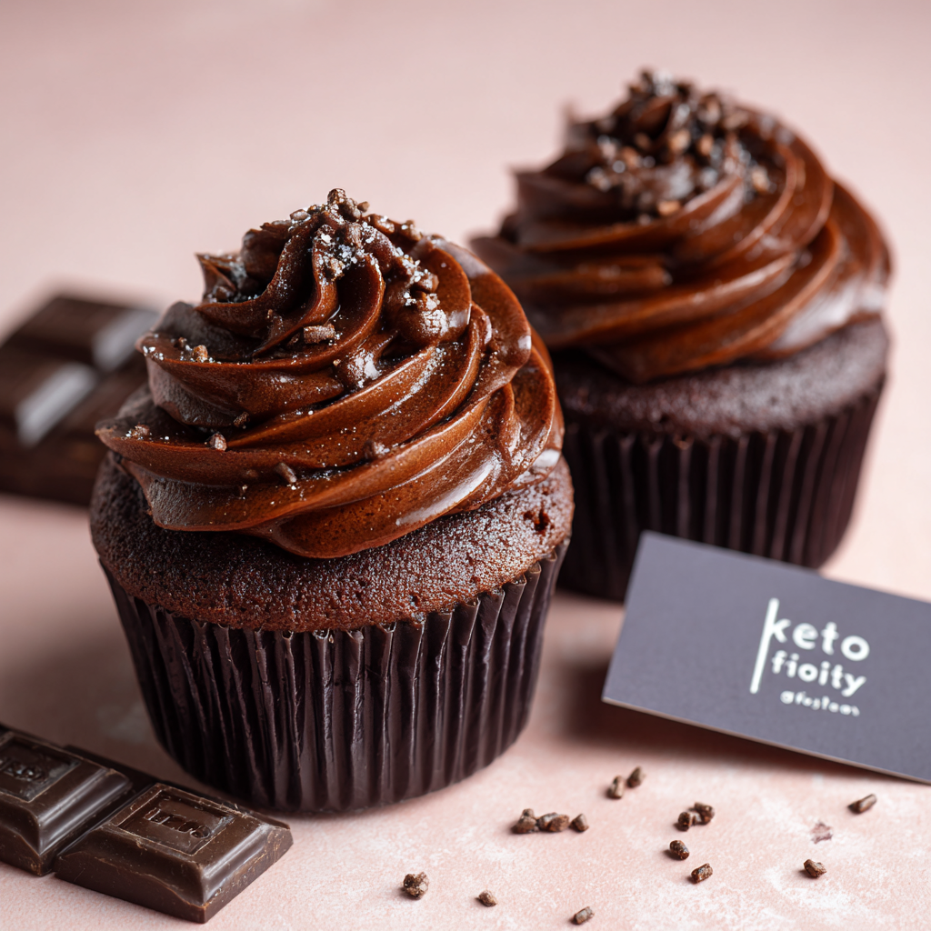Keto Chocolate Bliss Cupcakes