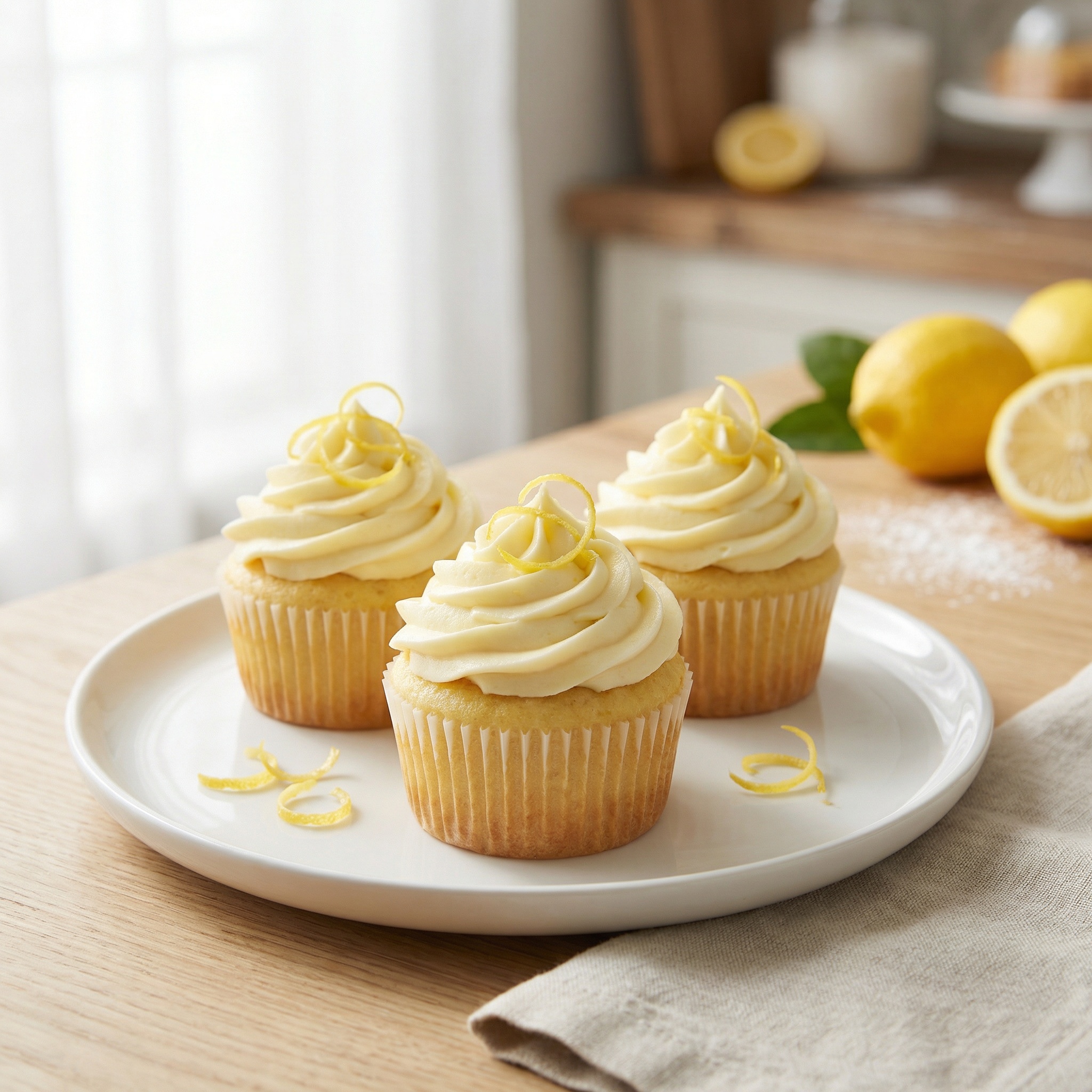Keto Lemon Ricotta Cupcakes