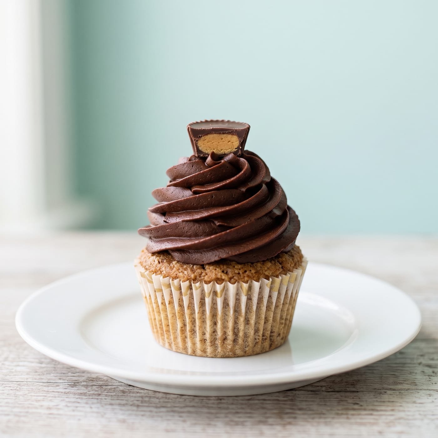 Keto Peanut Butter Cup Cupcakes - keto cupcake recipe