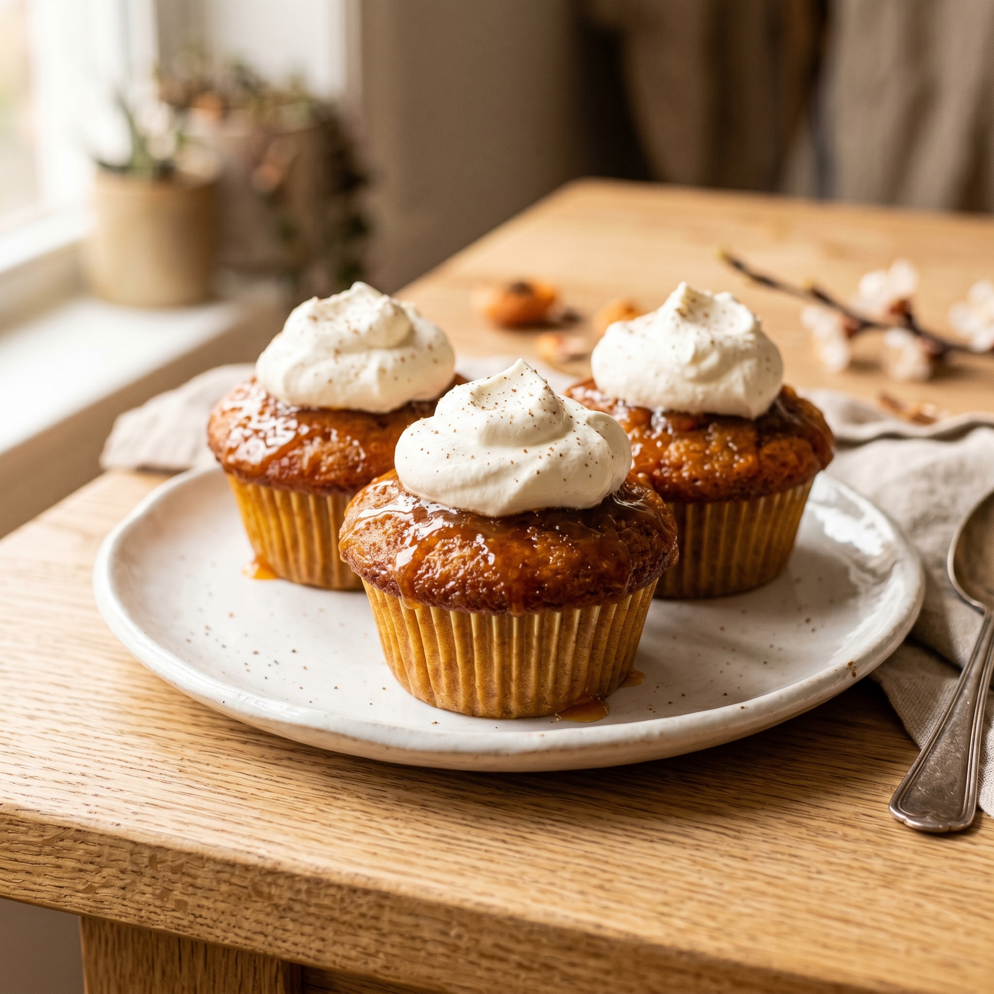 Malva Pudding Cupcakes