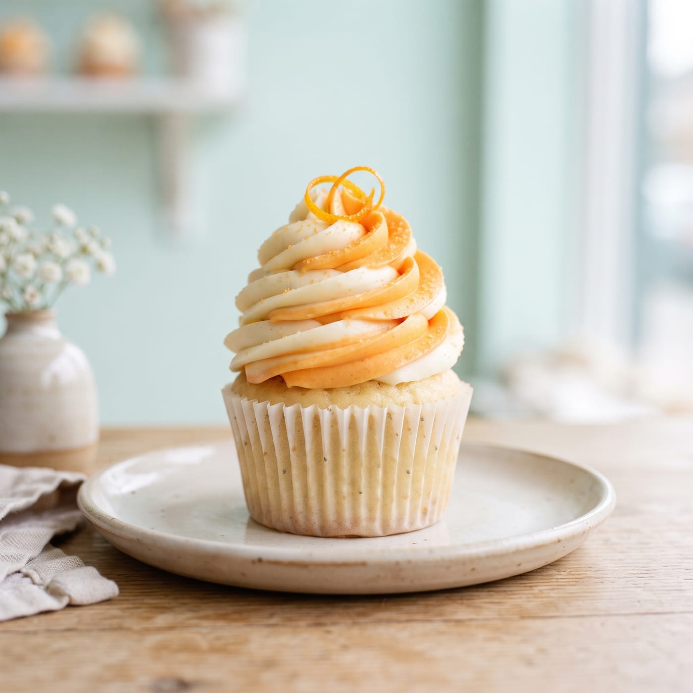 Nut-Free Orange Creamsicle Cupcakes