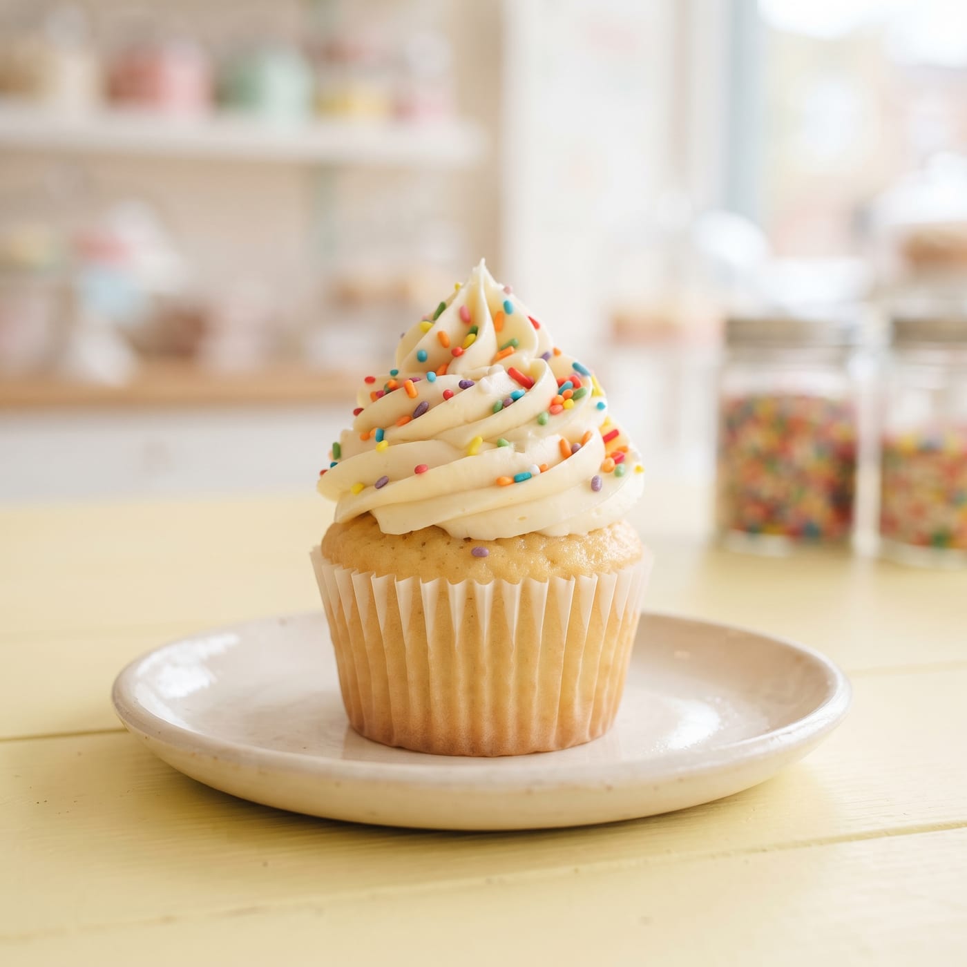 Nut-Free Sugar Cookie Cupcakes