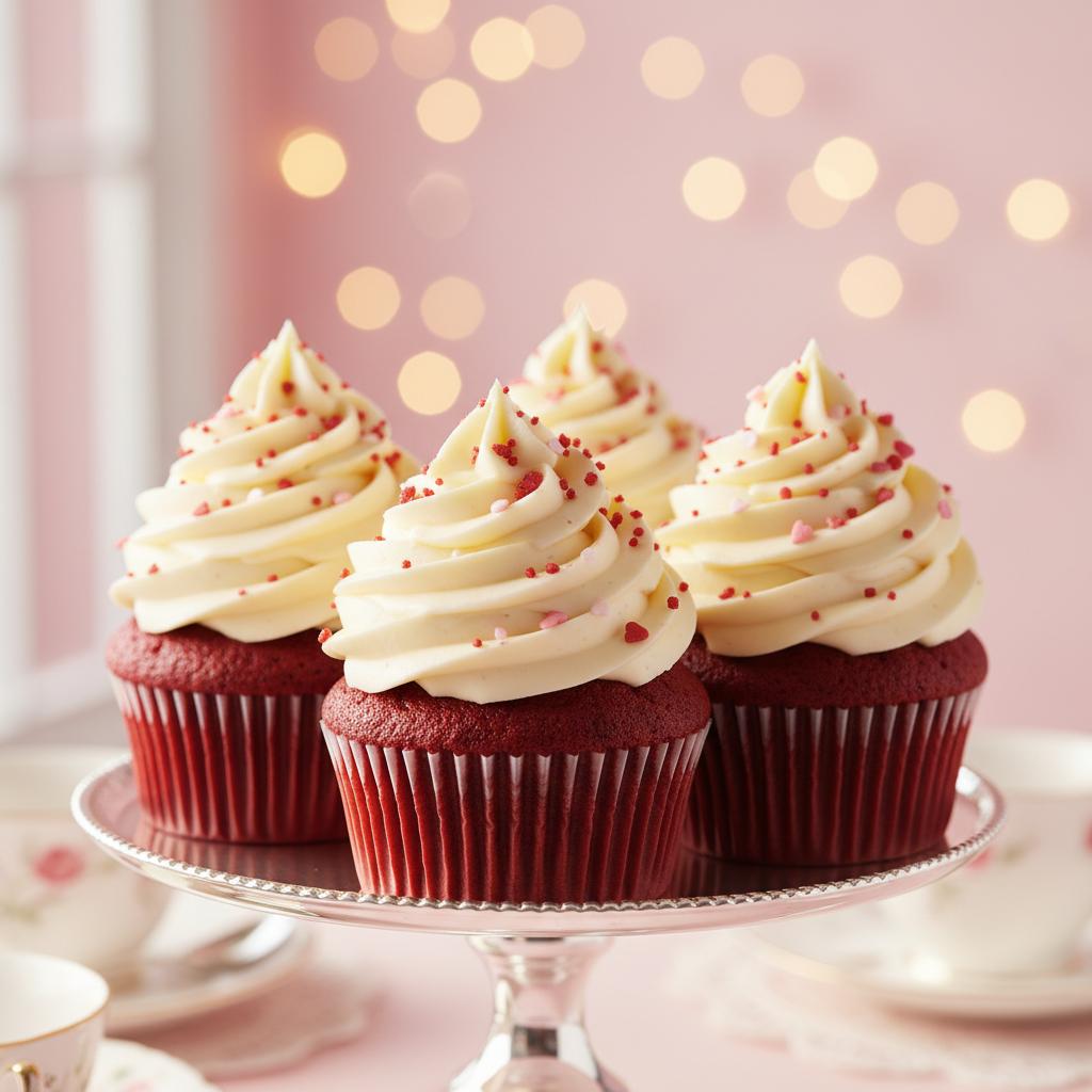 Red Velvet Romance Cupcakes - professional classic cupcake recipe