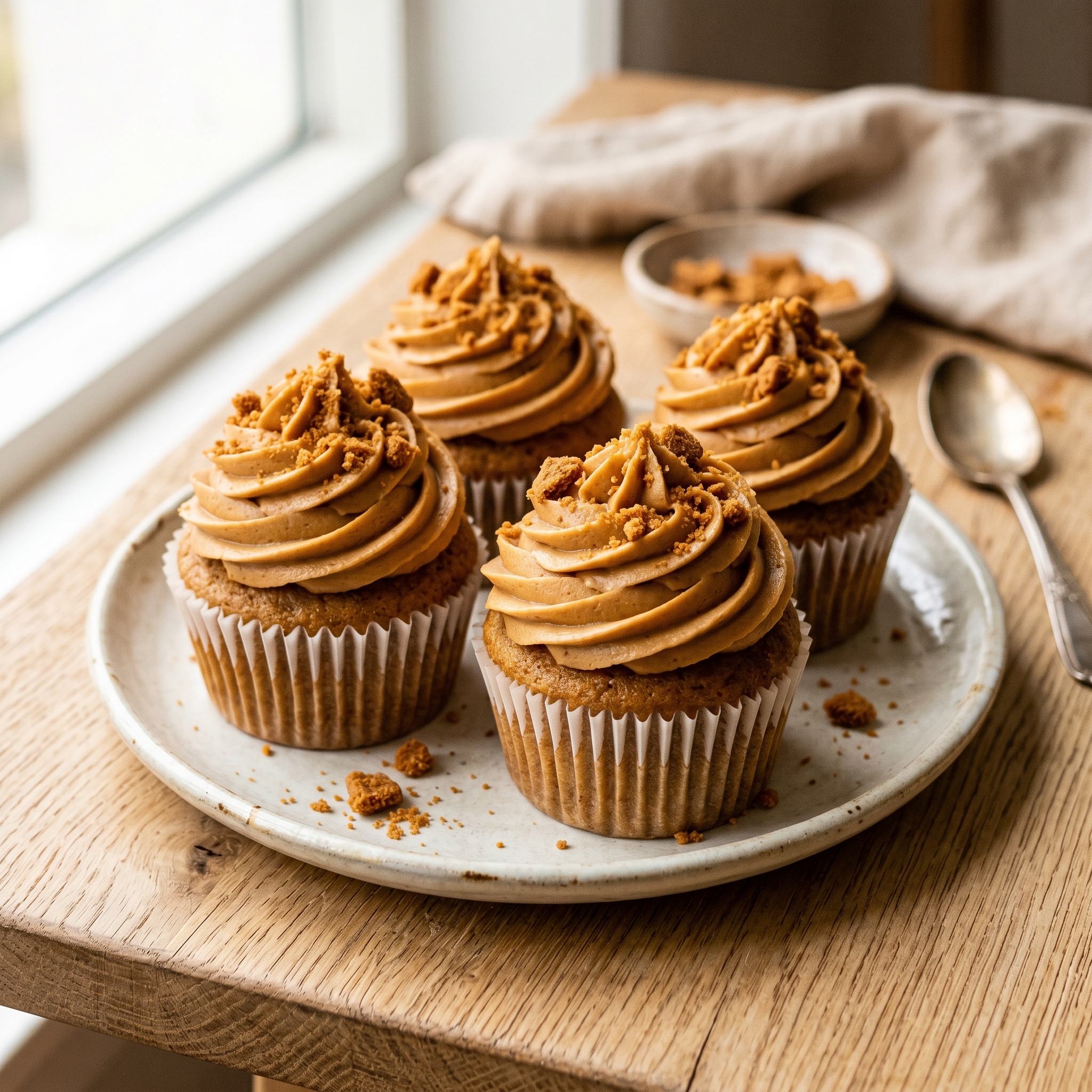 Speculoos Brown Butter Cupcakes