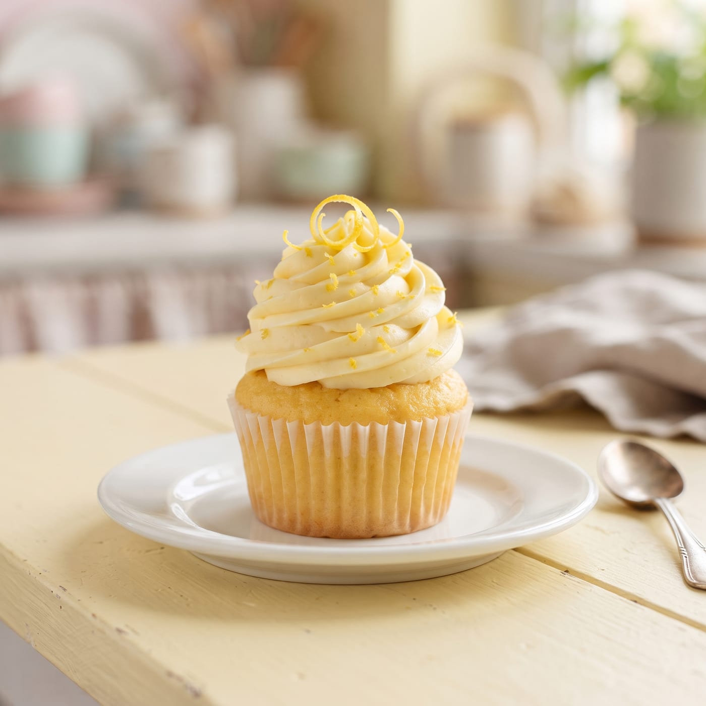 Vegan Lemon Sunshine Cupcakes - vegan cupcake recipe