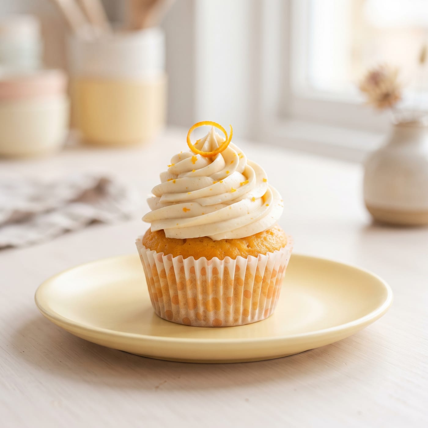 Vegan Orange Cream Cupcakes - vegan cupcake recipe