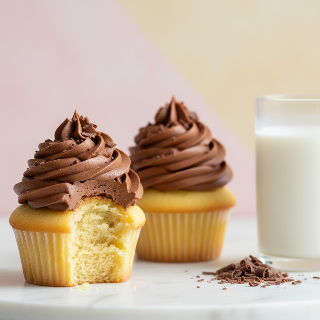 Yellow Cake Cupcakes - professional classic cupcake recipe